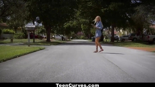 TeenCurves - Juicy Booty Ebony Bounces on White Cock