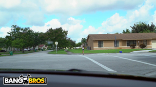 BANGBROS - Busty Young Hottie Nina Lopez Slangs Oranges & a Phat Ass